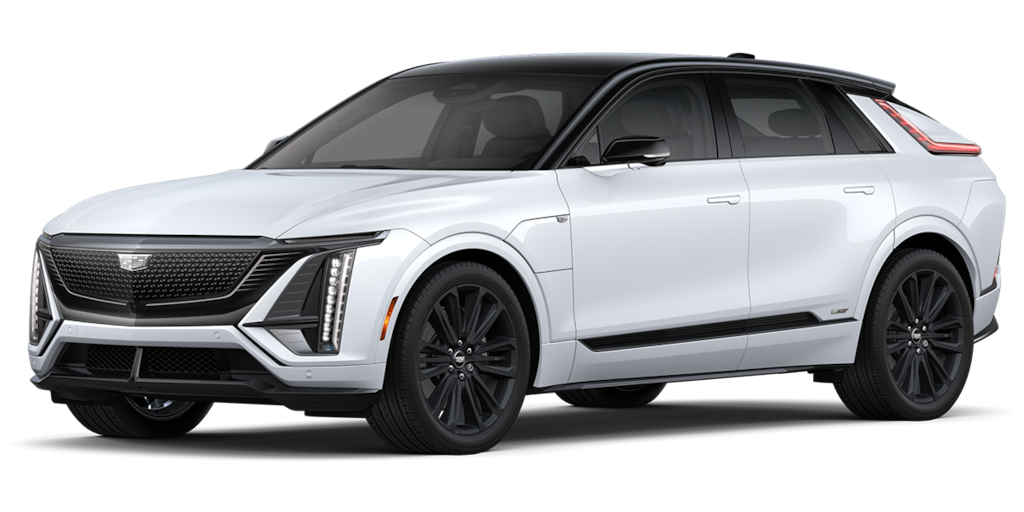 Cadillac Lyriq-V color Polar White Tri Metallic