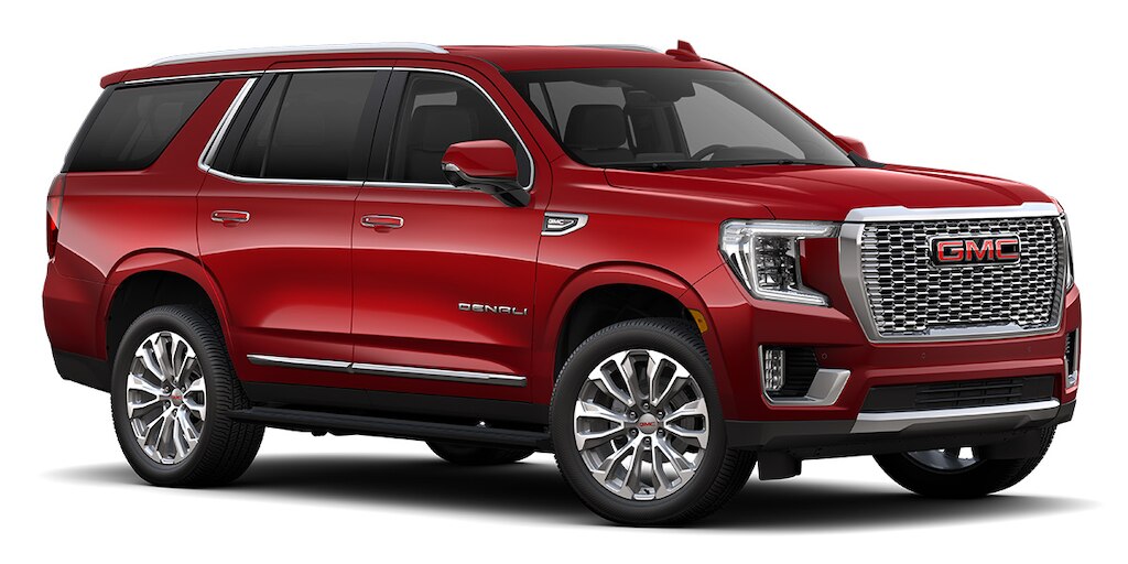 Yukon Denali 2021 en color rojo borboña